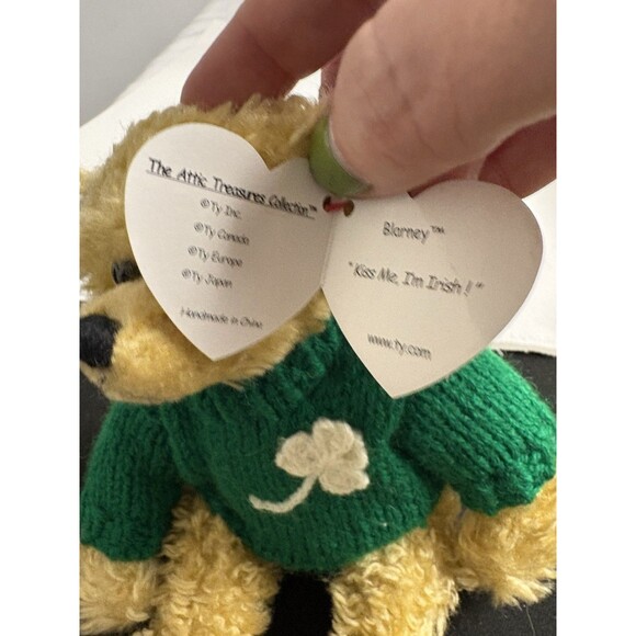 TY The Attic Treasures Collection Blarney Irish Bear NEW Kiss Me I'm Irish - Picture 5 of 7